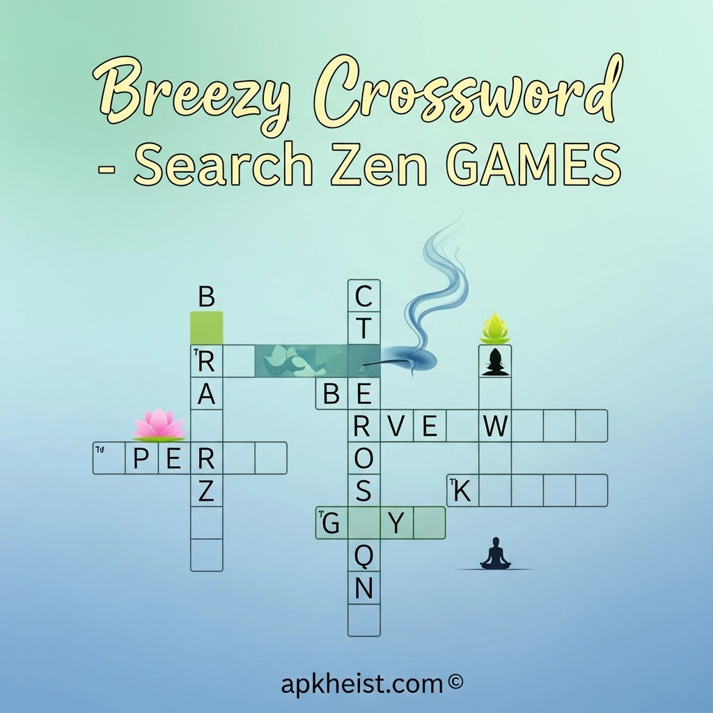 Breezy Crossword - Search Zen GAMES: The Perfect Blend of Calm, Focus, and Word-Solving?