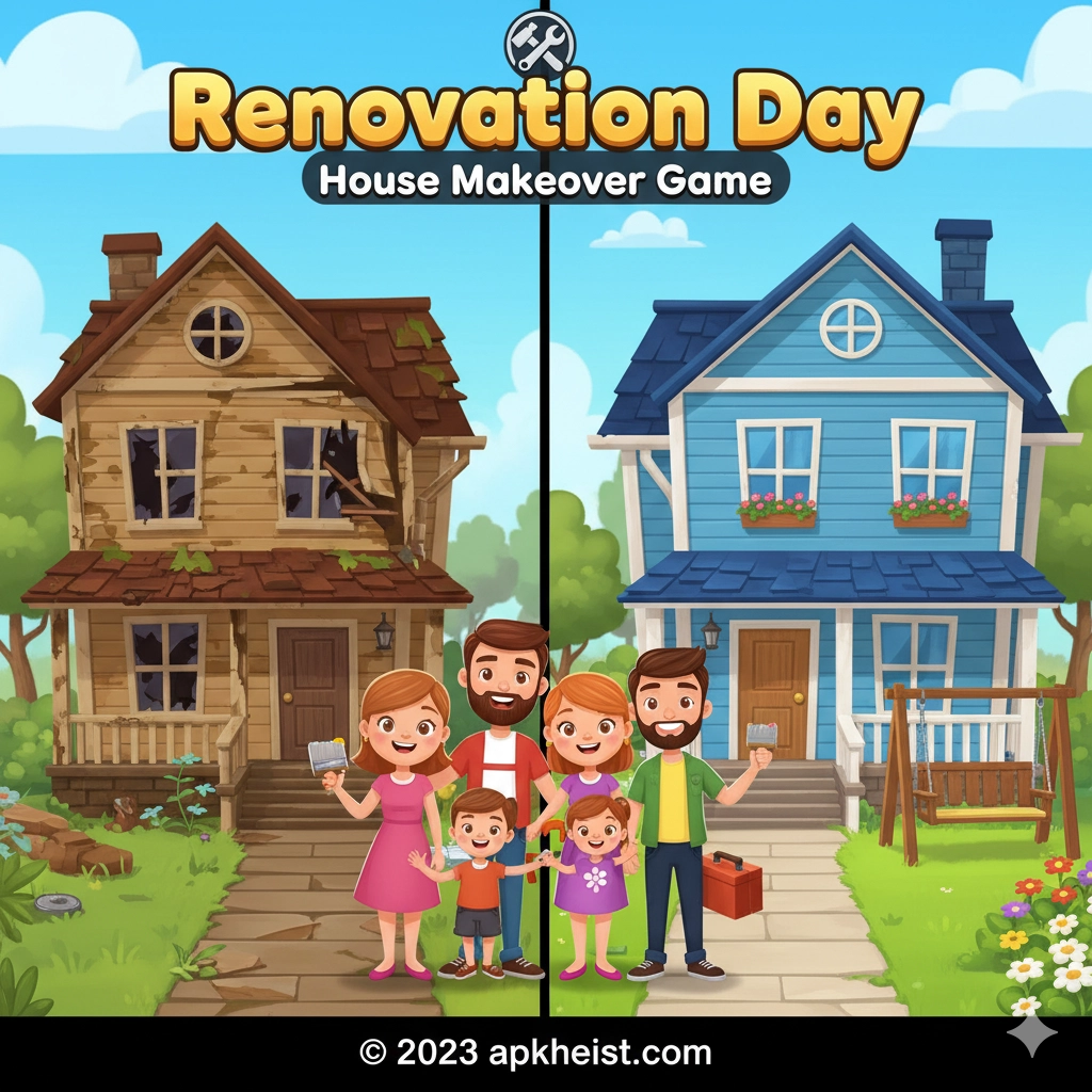 Renovation Day: House Makeover Game – Can You Design, Renovate, and Transform Homes Like a Pro?