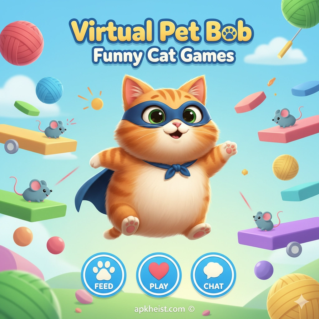 Virtual Pet Bob - Dive Into the Funniest Cat Game Experience!
