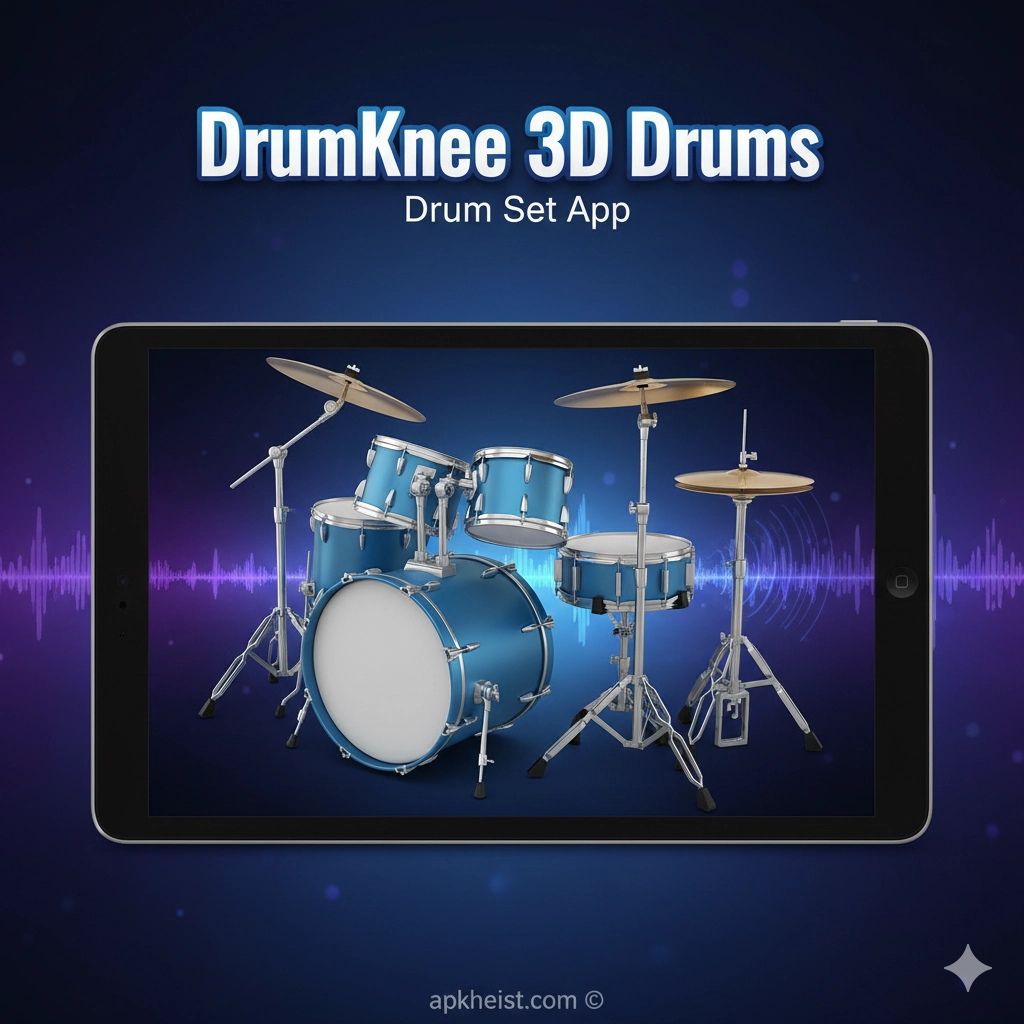 Master the Beat with DrumKnee 3D Drums - Drum Set App