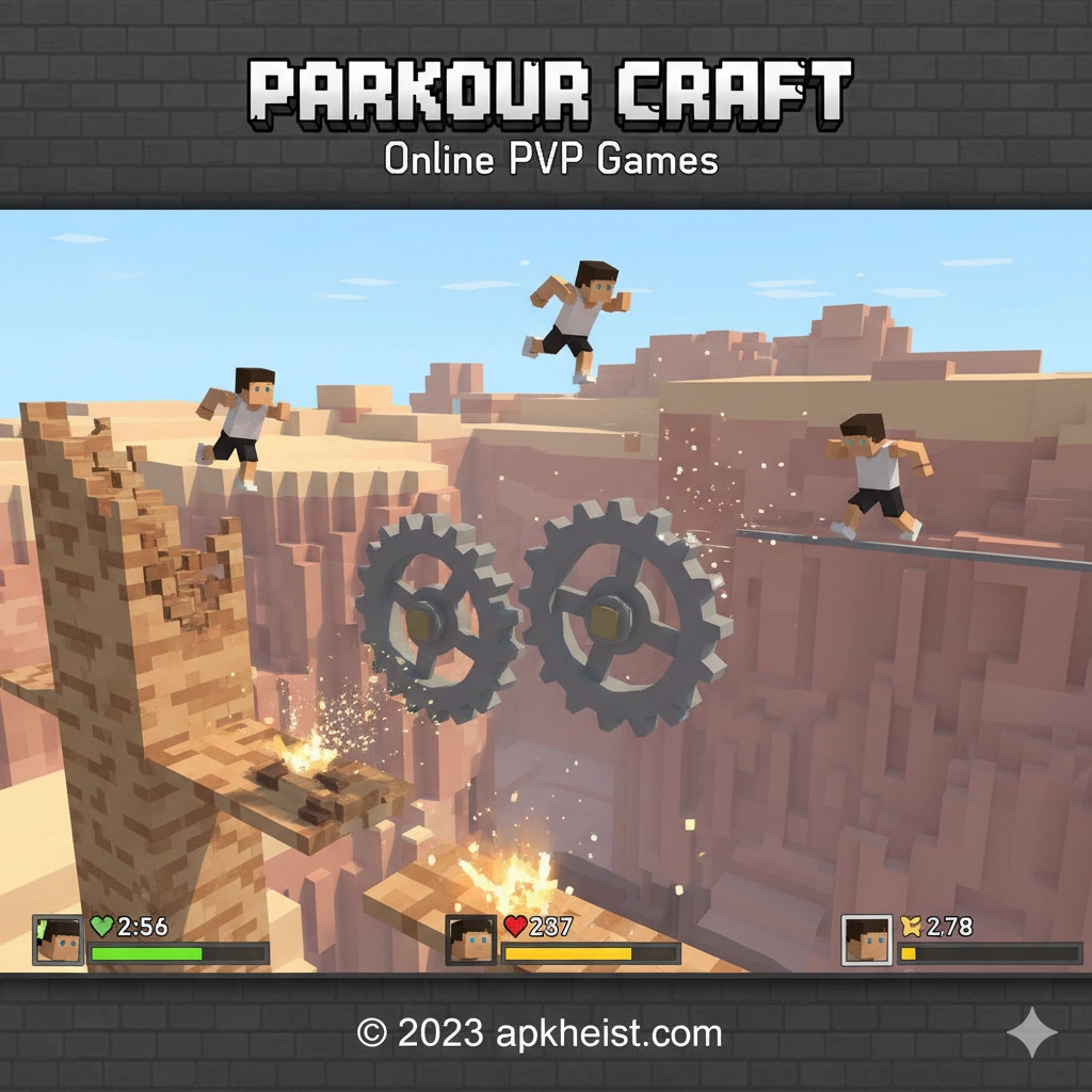 Parkour Craft: Online PvP Games – How Does This Block-Style Parkour Arena Redefine Competitive Play?