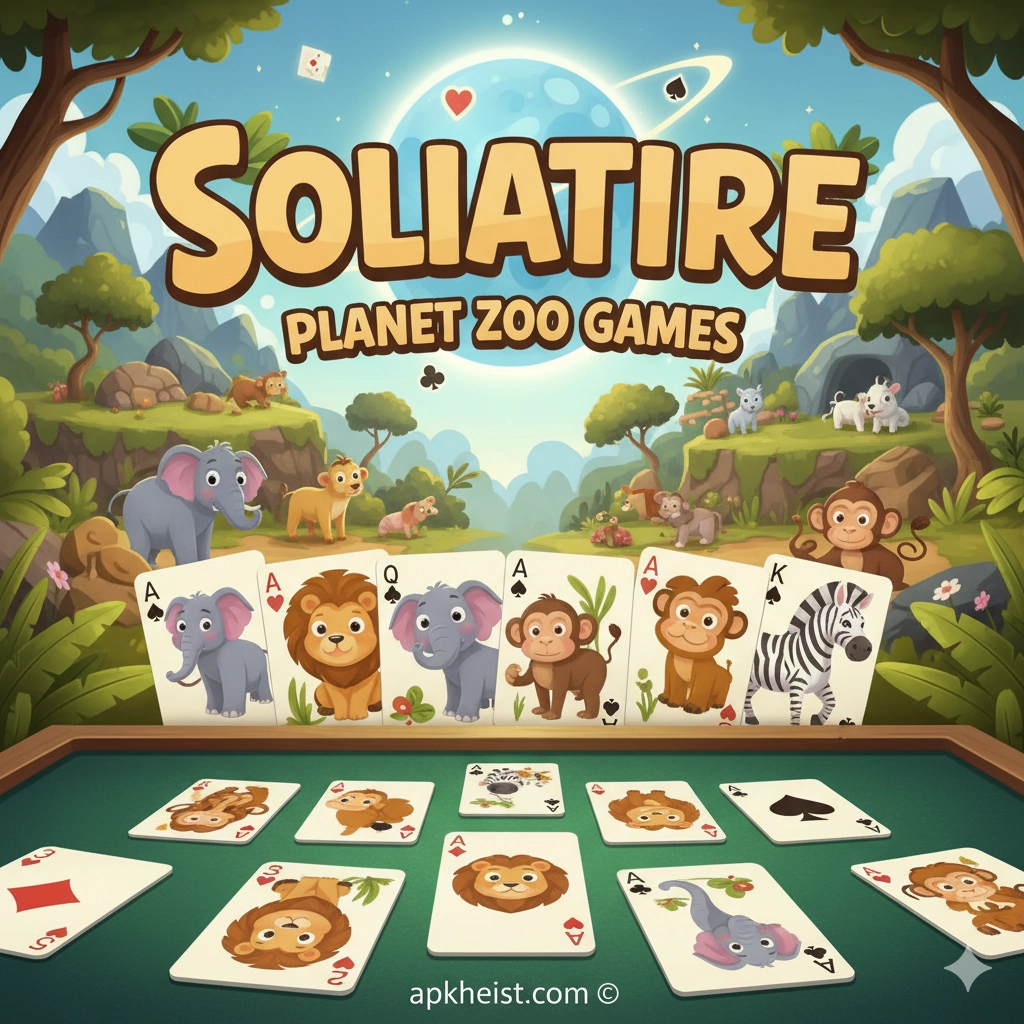 Solitaire : Planet Zoo Games – A Relaxing Card Adventure with a Wild Twist