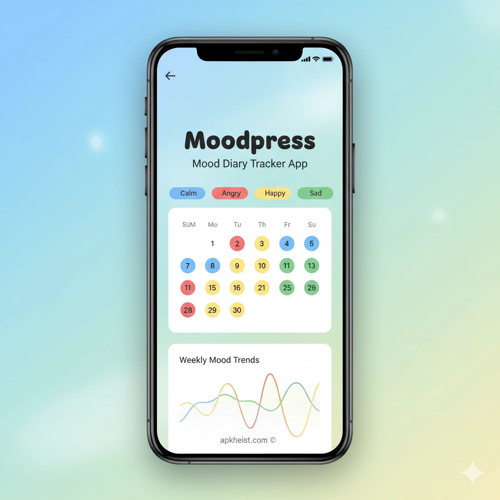 Moodpress - Mood Diary Tracker App: A Smart Way to Understand, Track, and Improve Your Emotional Well-Being