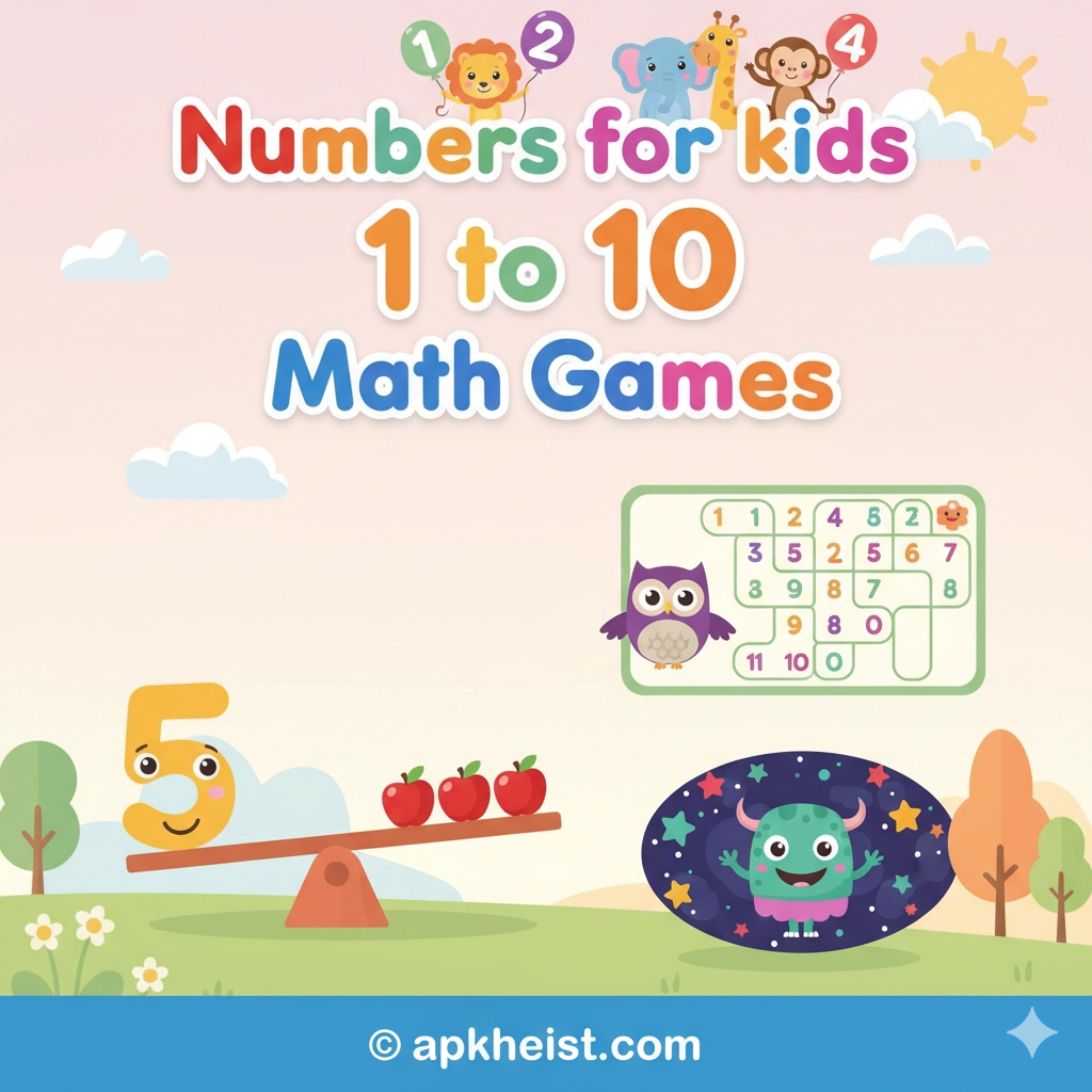 Fun and Interactive Numbers for Kids 1 to 10 Math Games