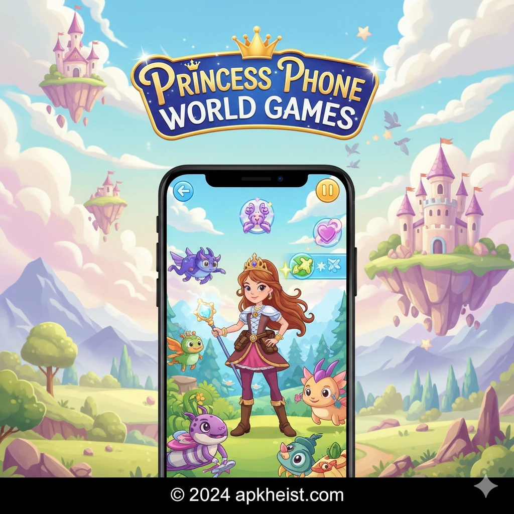 Princess Phone World Games: A Magical Play-and-Learn Adventure for Kids
