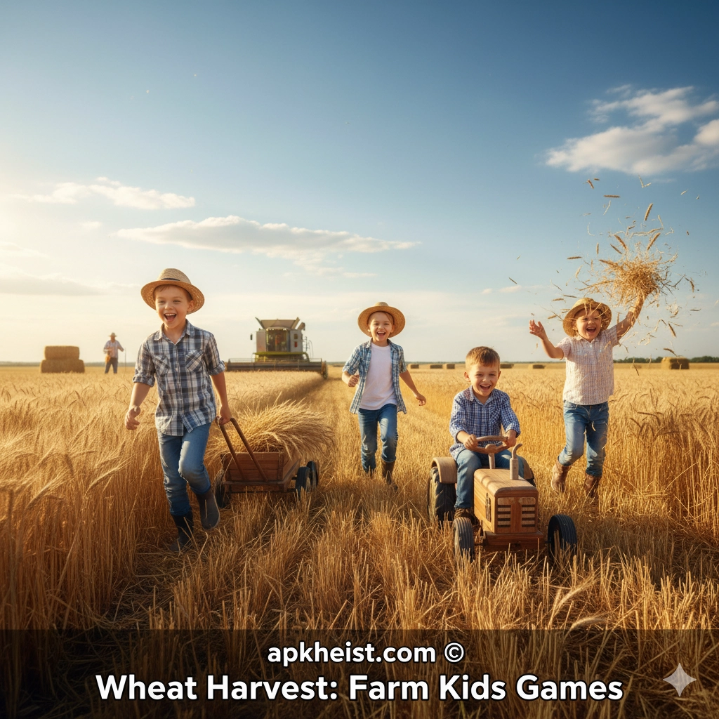 Wheat Harvest: Farm Kids Games – A Fun and Educational Farming Adventure for Children