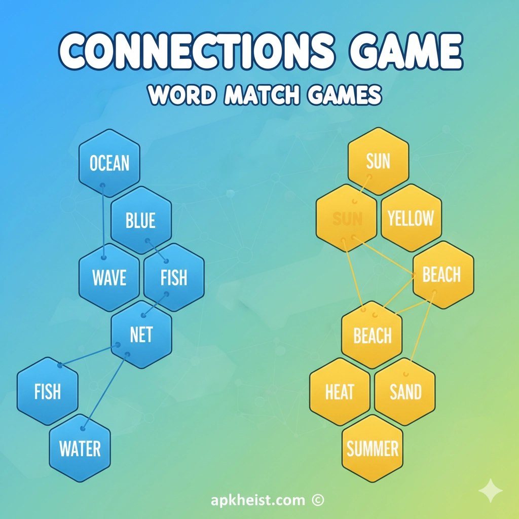 Connections Game: Word Match Games – Boost Your Brain and Vocabulary